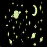 Glow in Dark Planets & Stars Wall Decals - AW0036