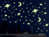 Glow in Dark Planets & Stars Wall Decals - AW0036