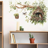 Bird Nest in Branch Wall Decal - AW011