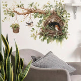 Bird Nest in Branch Wall Decal - AW011