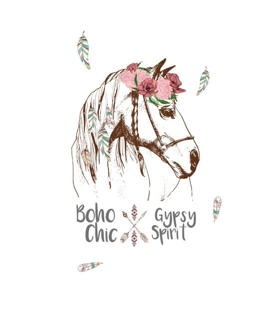 Boho Chic Gypsy Spirit Horse AW7092