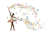 Flower Ballerina Wall Decal