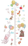 Animals & Balloons Height Chart Wall Decal - AW9275