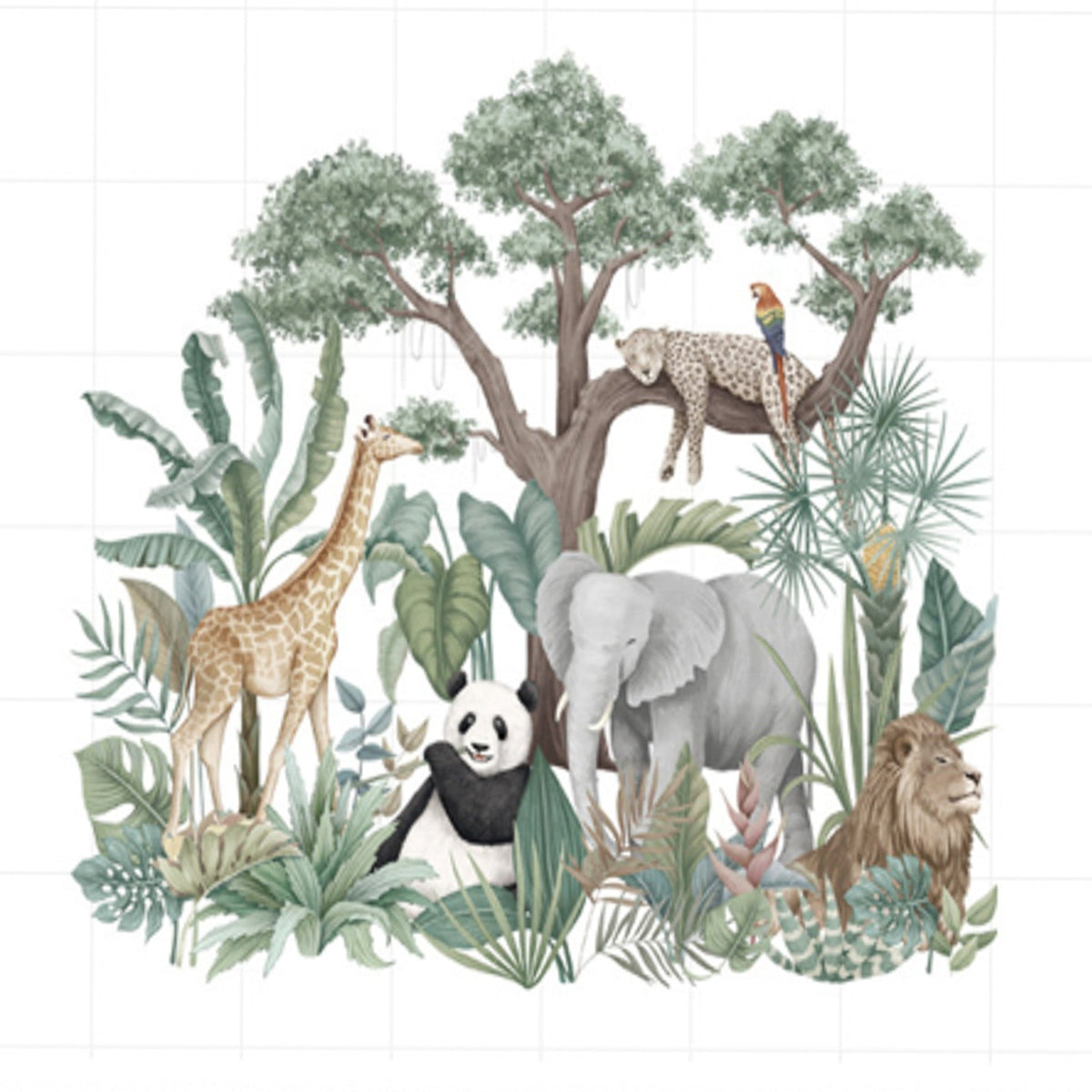 Jungle Animal Wall Mural