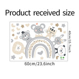 Animal Rainbow Nursery Wall Decal - AW64125