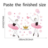 Ballerina Princesses Wall Decals AW96148