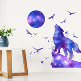 Howling Wolf Wall Decal - AW96207