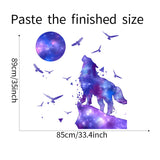 Howling Wolf Wall Decal - AW96207