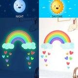 Glow in the dark Rainbow Wall Sticker - AW0009