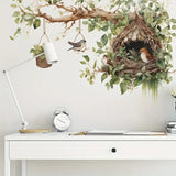 Bird Nest in Branch Wall Decal - AW011
