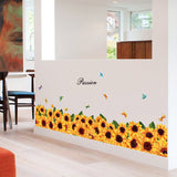 Sunflower & Butterfly Border AW7109