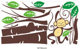 Monkeys in Tree - Extra Large Nursery Wall Sticker / Wall Decal AW1206