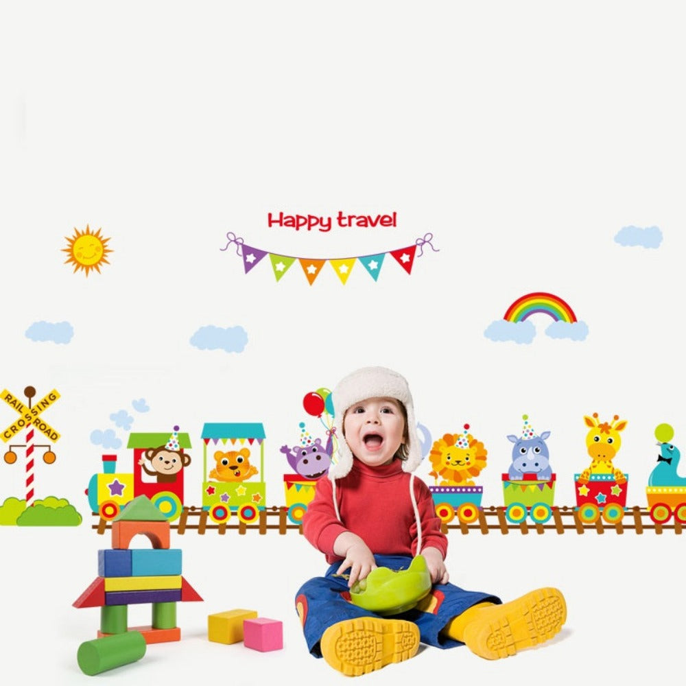 Animal Train Wall Stickers