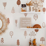 Rustic Tree Wall Art Stickers - Removable Wall Stickers