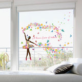 Flower Ballerina Wall Decal