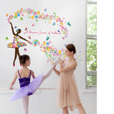 Flower Ballerina Wall Decal