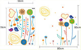 Flower, Swirly Sun & Birds - AW0990