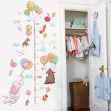Animals & Balloons Height Chart Wall Decal - AW9275