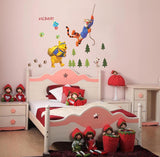 Pooh on an Adventure - Kids room / Nursery Wall decal AW0711