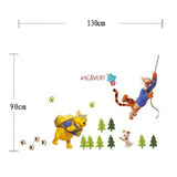 Pooh on an Adventure - Kids room / Nursery Wall decal AW0711