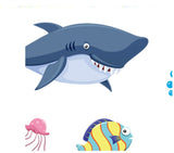 Mermaid, Submarine, Shark & Fish