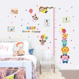Party Animals Height Chart removable wall decal