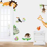 Jungle Animals Door Surround Stickers