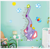 Height Chart Wall Decal - Purple Elephant