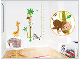 Height Chart Wall Decal - Jungle Animals