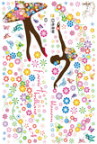 Flower Ballerina Wall Decal