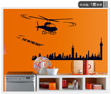 Helicopter Wall decal - AW7071H