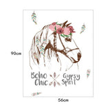 Boho Chic Gypsy Spirit Horse Wall Decal - AW7092