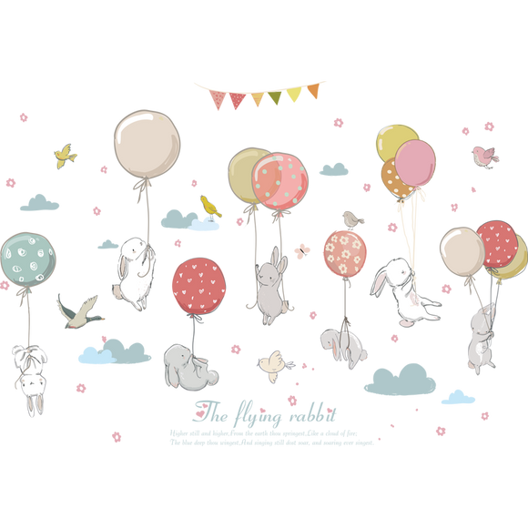 Baby Rabbits & Balloons