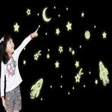 Glow in Dark Spaceships & Stars Wall Stickers AW0013