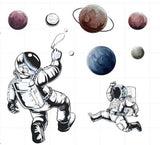 Astronauts & Planets Wall Decal AW0104