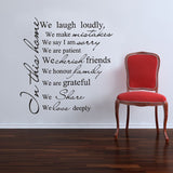 Quote Decal - In this Home... AW1056