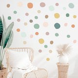 Soft Pastel Dots Wall Stickers - AW25005