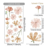 Pastel Flowers Wall Decal - AW2007