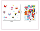 Planes & Hot Air Balloons - Kids room / Nursery Wall decal AW0622