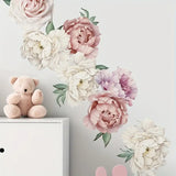 White and Pink Peonies Flowers AW341