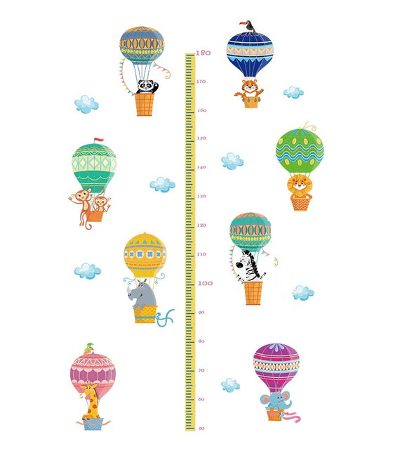 Hot Air Balloon Animal Height Chart