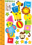 Height Chart - Circus Animals - Kids room / Nursery Wall decal AW0612