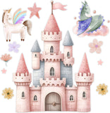 Fairy Castle Girls Bedroom Wall Decal - AW5083