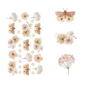 Butterflies and Flowers Wall Decal - AW2006