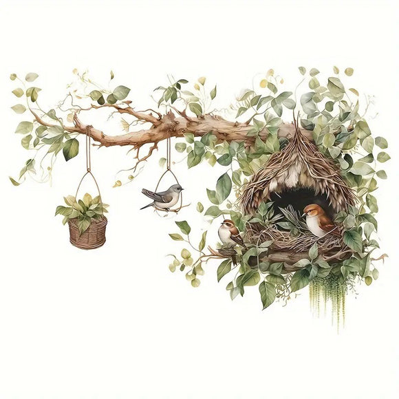 Bird Nest in Branch AW011