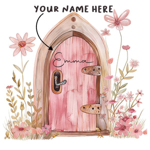 Personalised Fairy Door Wall Decals AW1013