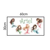 Mermaid & Friends Personalised Wall Decals AW7294