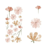 Pastel Flowers Wall Decal - AW2007