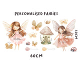 Personalised Fairies Wall Decals AW1011