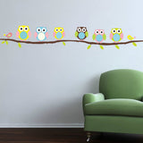 6 Owls on a Branch